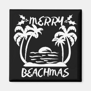 Merry Beachmas Christmas In July Magnet