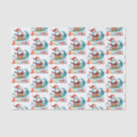 Merry Beachmas Christmas In July Retro Design Tissue Paper<br><div class="desc">Merry Beachmas,  Santa surfin',  colourful retro typography,  Christmas in July design.</div>