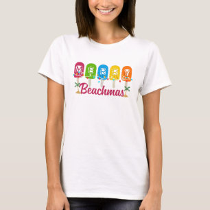 Merry Beachmas Christmas In July T-Shirt