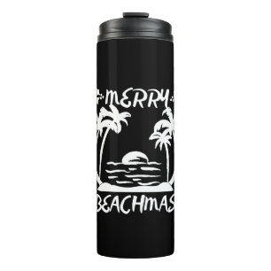 Merry Beachmas Christmas In July Thermal Tumbler