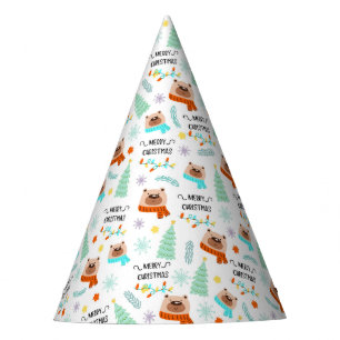 Merry Bear Christmas Party Hat