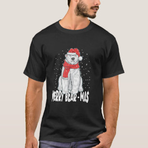 Merry Bear Mas Christmas Polar Bear T Shirt