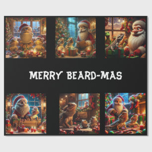 Merry Beard-mas Wrapping Paper