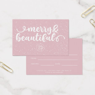 Merry & Beautiful Blush Pink Gift Certificate