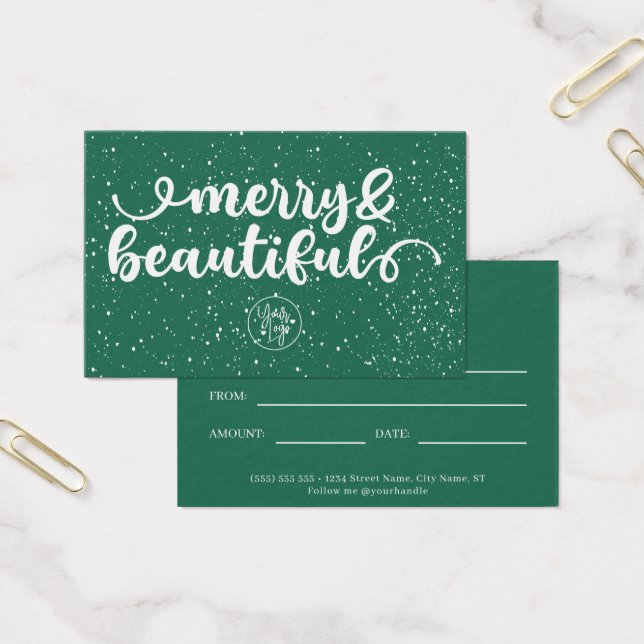 Merry & Beautiful Business Gift Certificate (Office)