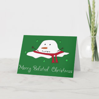 Merry Belated Christmas Holiday Card