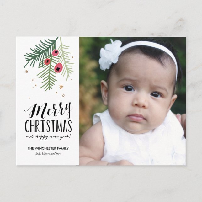 Merry Berry Collection Holiday Postcard (Front)