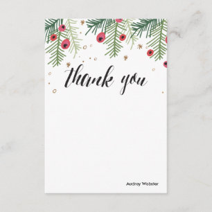 Merry Berry Personalised Thank You Stationery Invitation