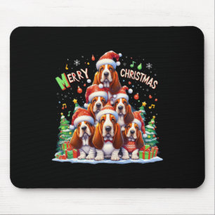 Merry Bet Hound Dogs Christmas Xmas Gifts Christma Mouse Mat