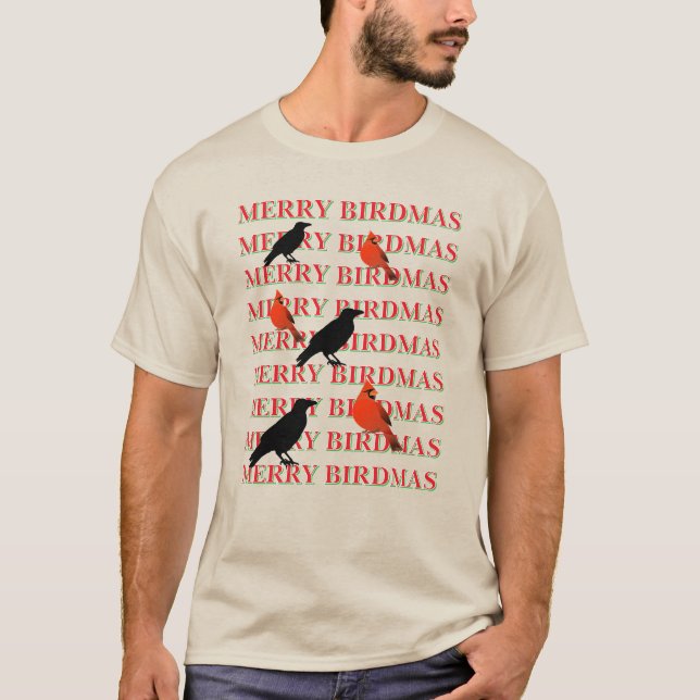 Merry BIRDMAS T-Shirt (Front)