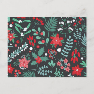 Merry Birthday and Happy Christmas     Holiday Postcard
