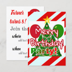 Merry Birthday Invitation