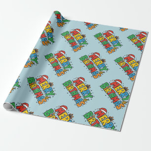 Merry Birthmas Christmas Birthday Wrapping Paper