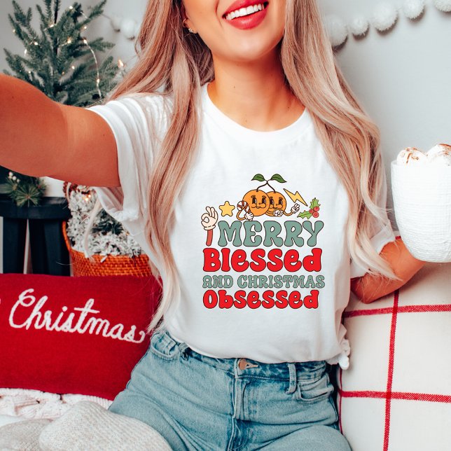 Merry Blessed and Christmas Women's T-Shirt (Creator Uploaded)