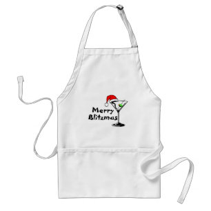 Merry Blitzmas Martini Standard Apron