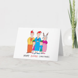 Merry Bloody Christmas Holiday Card