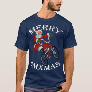 Merry BMXmas Christmas BMX Santa Gifts Funny T-Shirt