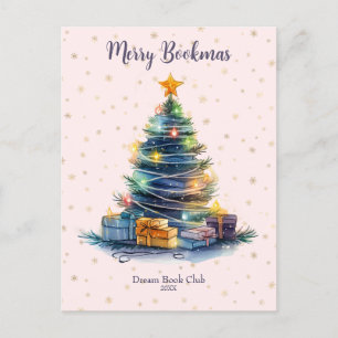 Merry Bookmas Book Club Postcard