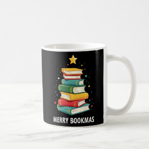 Merry Bookmas - Festive Book Stack for Book Lovers Coffee Mug