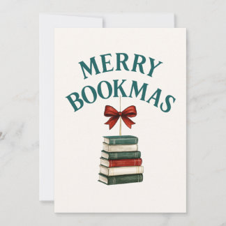 Merry Bookmas Holiday Card