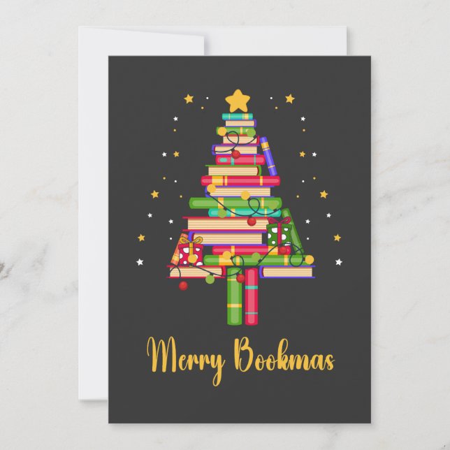 Merry Bookmas Invitation (Front)