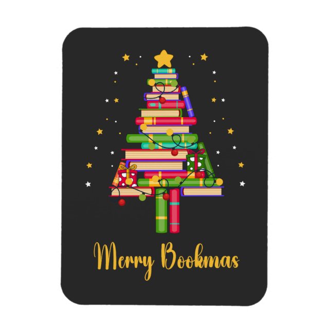 Merry Bookmas Magnet (Vertical)