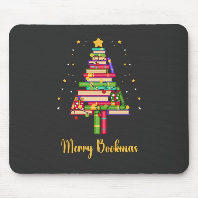 Merry Bookmas Mouse Mat (Front)