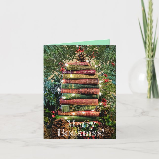 Merry Bookmas Thank You Card (Front)