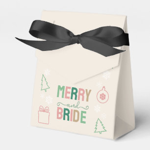 Merry & Bride Christmas Bridal Shower Favour Box