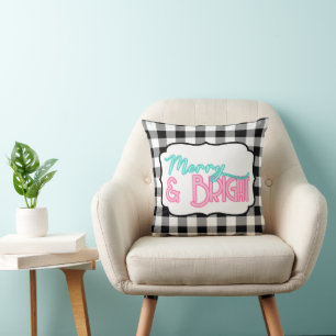 Merry & Bright Buffalo Plaid Cushion