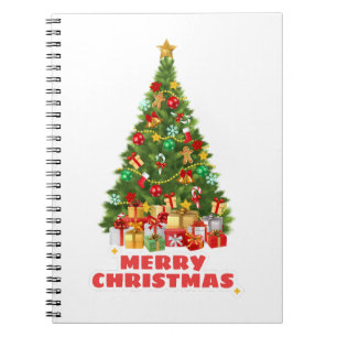 Merry & Bright Christmas 2026 - Vibrant Festive Notebook
