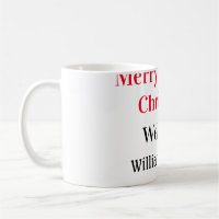 Merry Bright Christmas add family name welcome joy