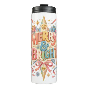 Merry & Bright Christmas Bottle