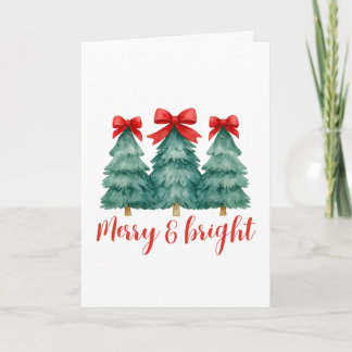 Merry & Bright Christmas Card
