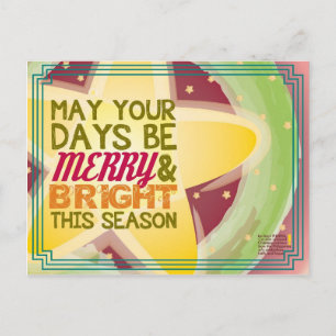 merry & bright Christmas card