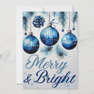 "Merry & Bright" Christmas Cards Set