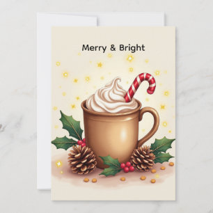 Merry & Bright Christmas Coffee Card