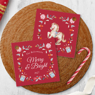 Merry & Bright Christmas Favour Tags
