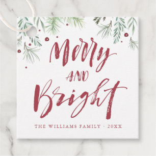 Merry & Bright   Christmas Gift Tags