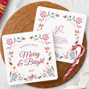 Merry & Bright Christmas Greeting Card