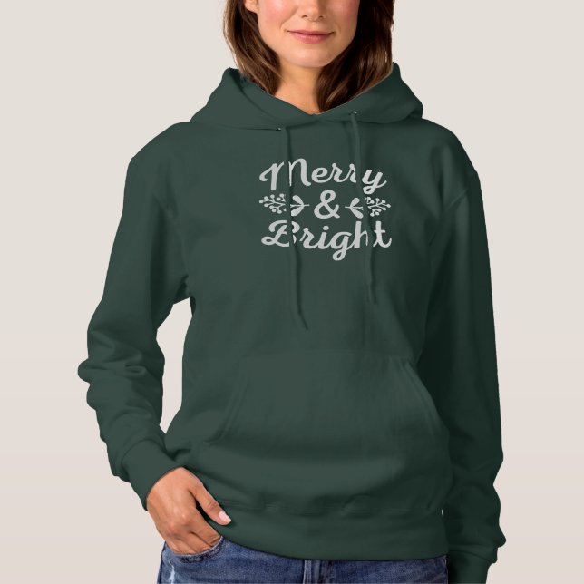Merry & Bright Christmas  Hoodie (Front)