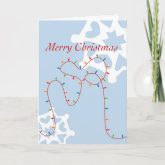 Merry & Bright Christmas Lights  Holiday Card