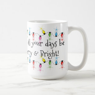Merry & Bright Christmas Lights Mug