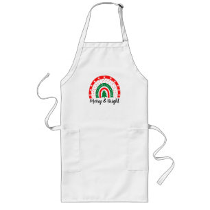 Merry & Bright Christmas  Long Apron