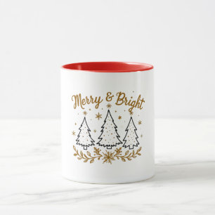 Merry & Bright Christmas Mug 