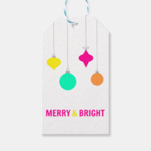 Merry & Bright, Christmas, neon, colourful
