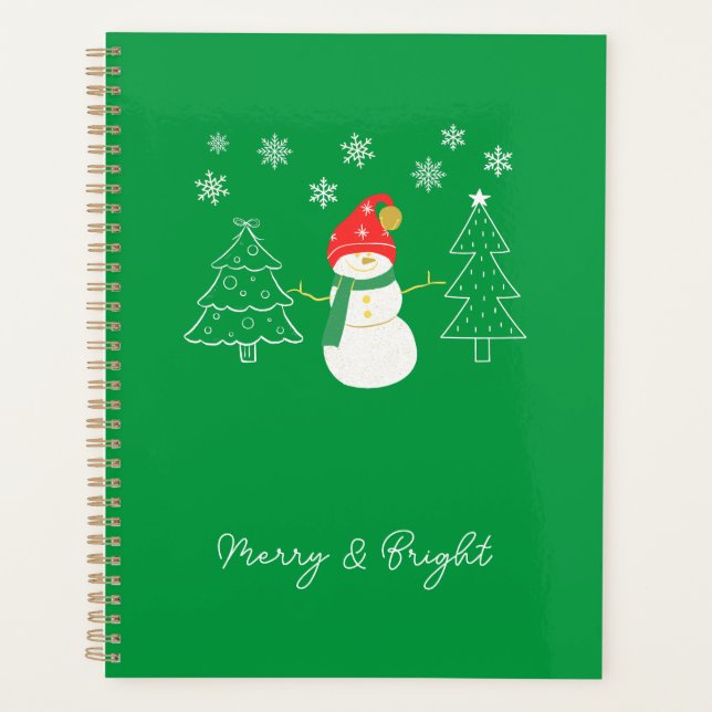 Merry & Bright Christmas Planner (Front)