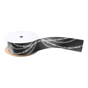 Merry & Bright Christmas Sparkling Lights Holiday Satin Ribbon