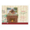 Merry & Bright Christmas tree fireplace photo card