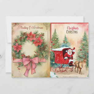 Merry & Bright Christmas Wishes Invitation